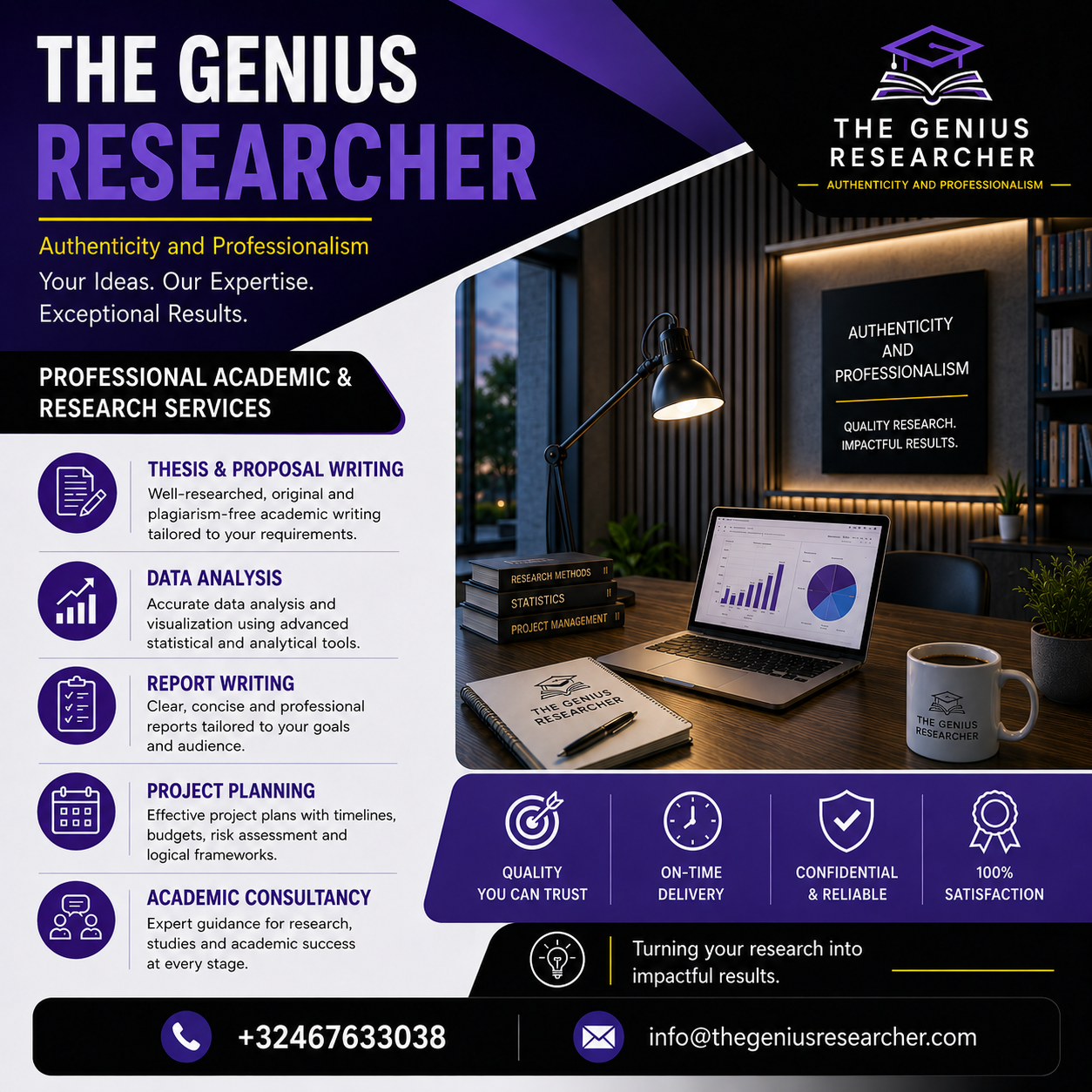 The Genius Researcher professional academic and research services