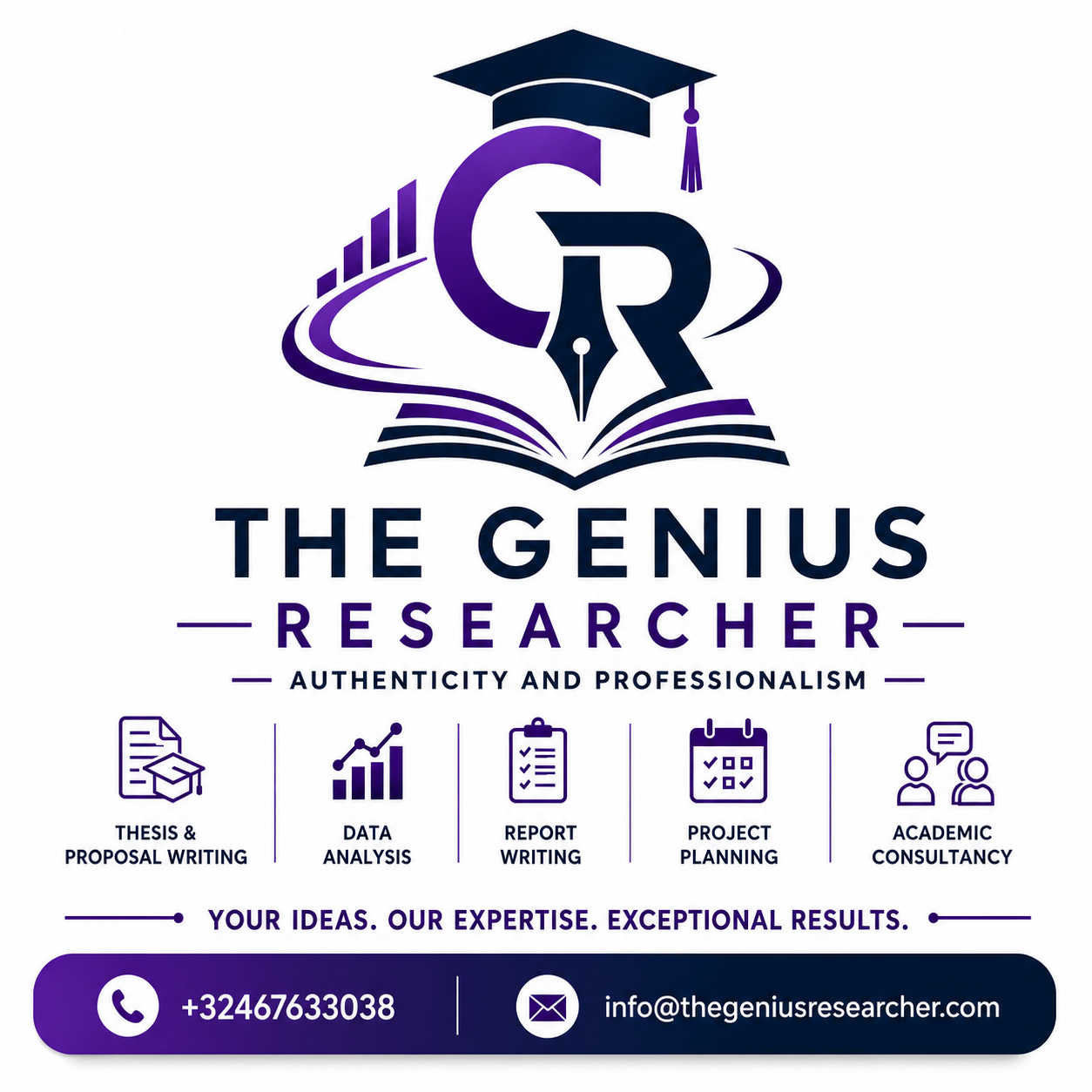 The Genius Researcher brand and academic research services