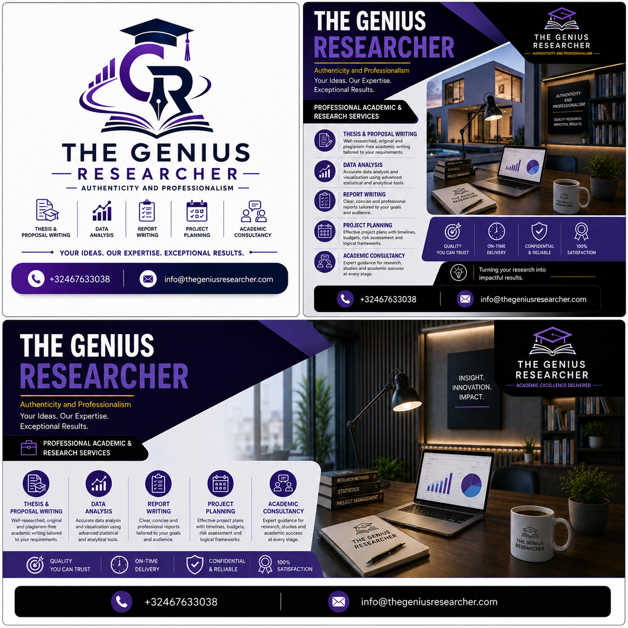 The Genius Researcher — Complete Brand Collection