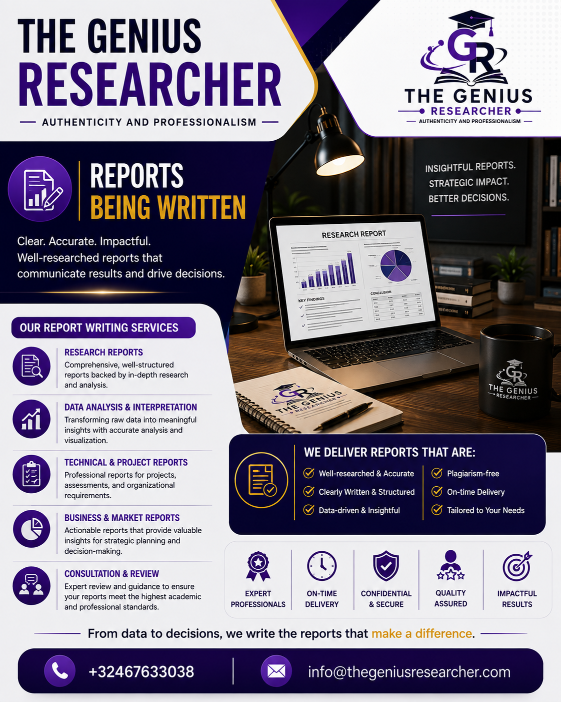 The Genius Researcher report writing services